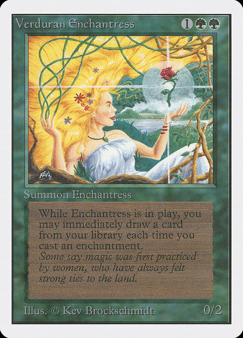 Verduran Enchantress from Unlimited Edition
