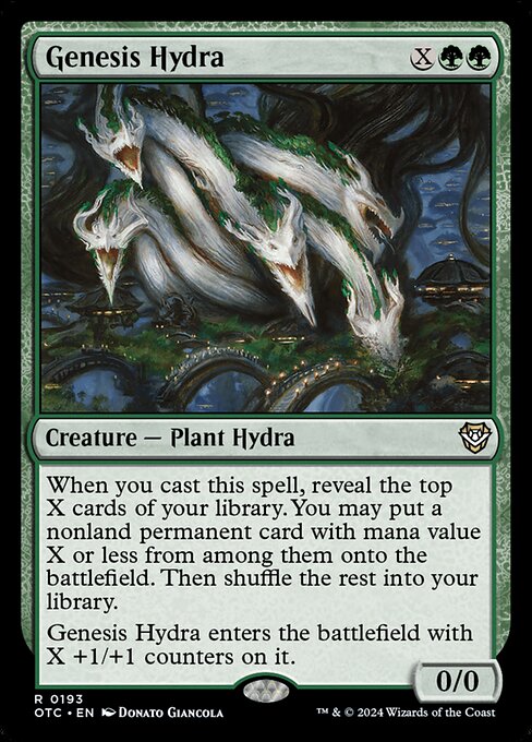 Genesis Hydra highlighted card art