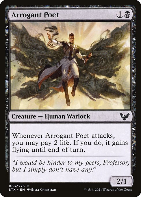 Arrogant Poet highlighted card art