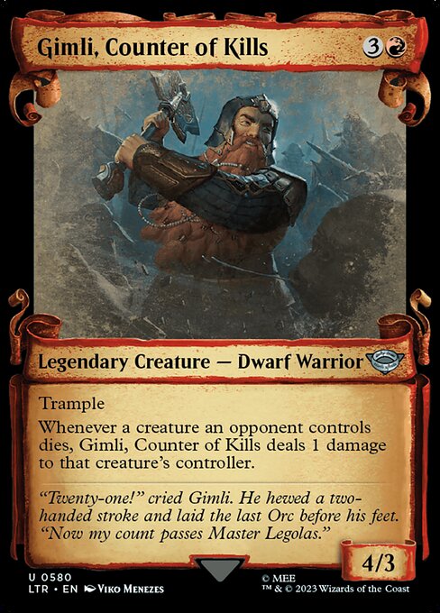 Gimli, Counter of Kills highlighted card art