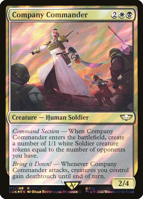 Company Commander highlighted card art