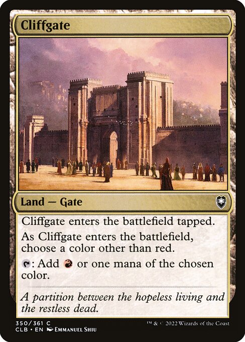 Cliffgate from Commander Legends: Battle for Baldur's Gate