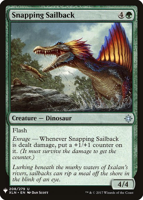 Snapping Sailback highlighted card art