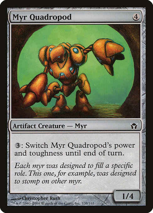 Myr Quadropod highlighted card art