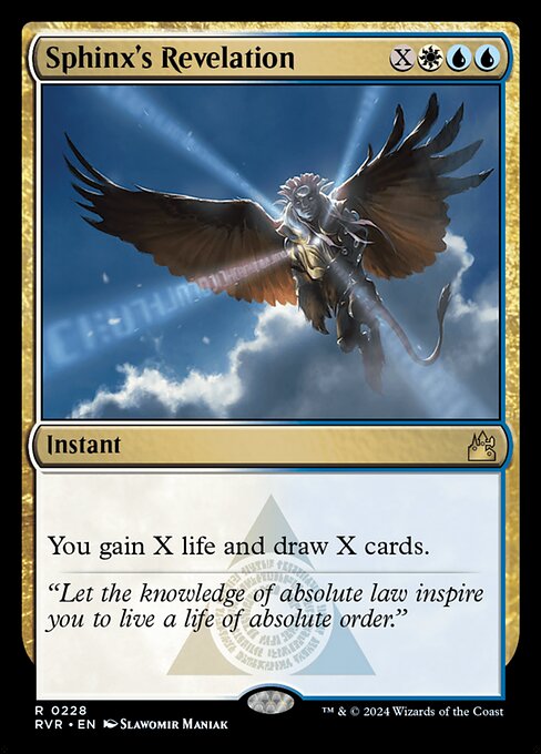 Sphinx's Revelation from Ravnica Remastered