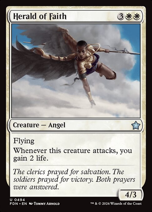 Herald of Faith highlighted card art