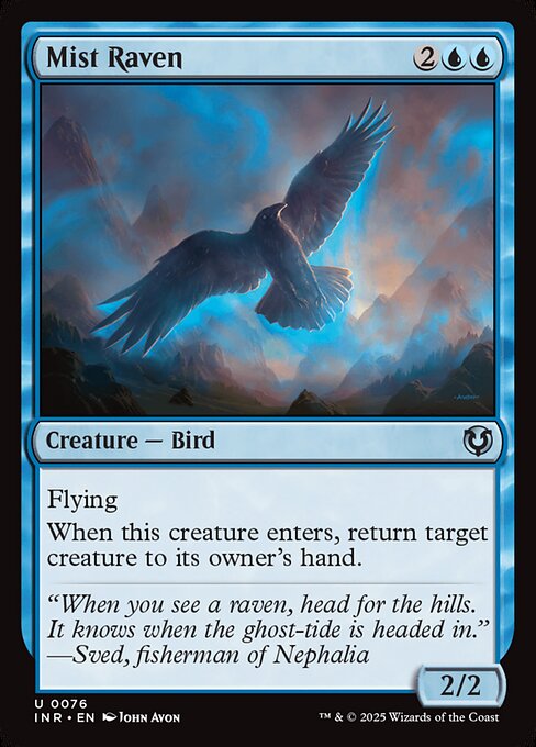Mist Raven from Innistrad Remastered