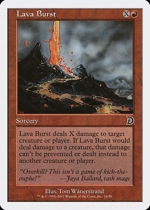 Lava Burst from Deckmasters
