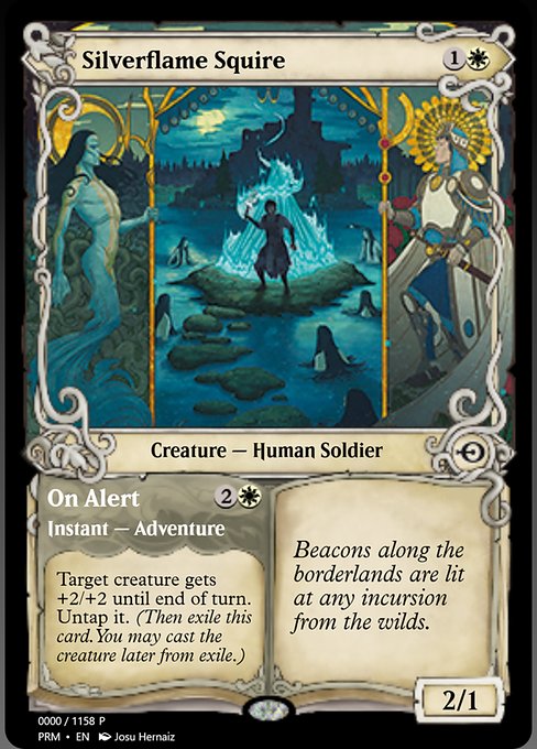 Silverflame Squire // On Alert from Magic Online Promos