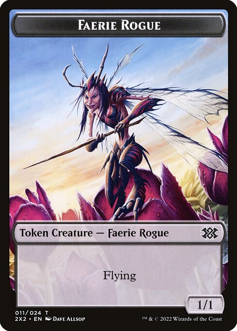 Faerie Rogue from Double Masters 2022 Tokens