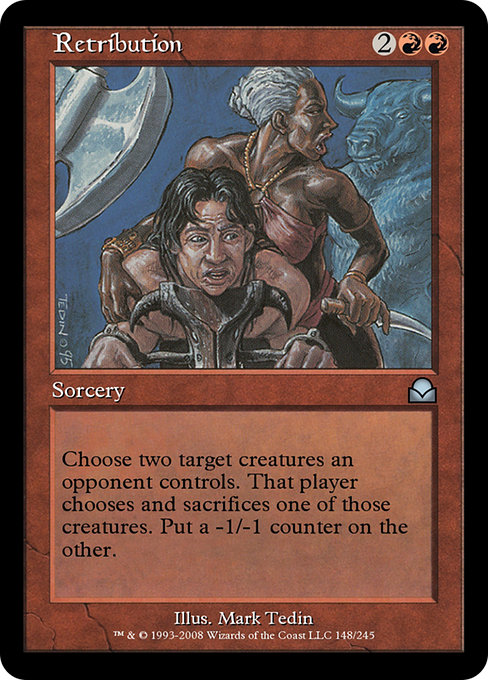 Retribution highlighted card art