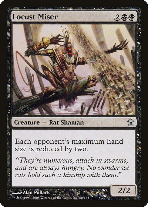 Locust Miser highlighted card art