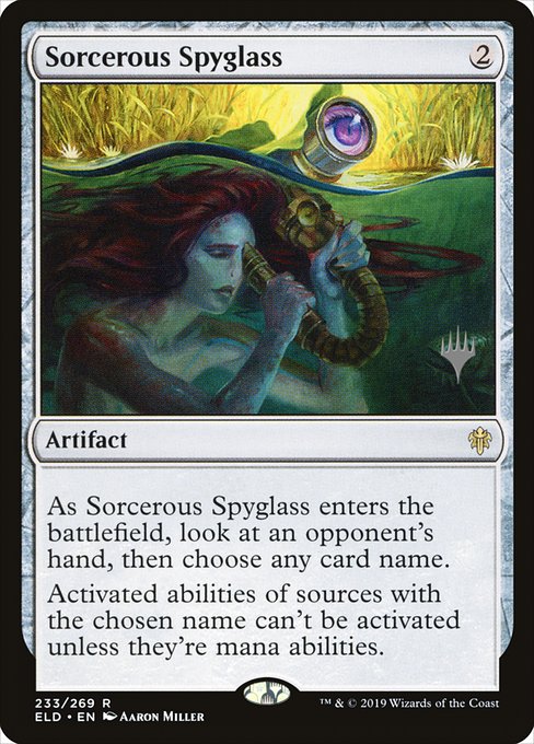 Sorcerous Spyglass from Throne of Eldraine Promos