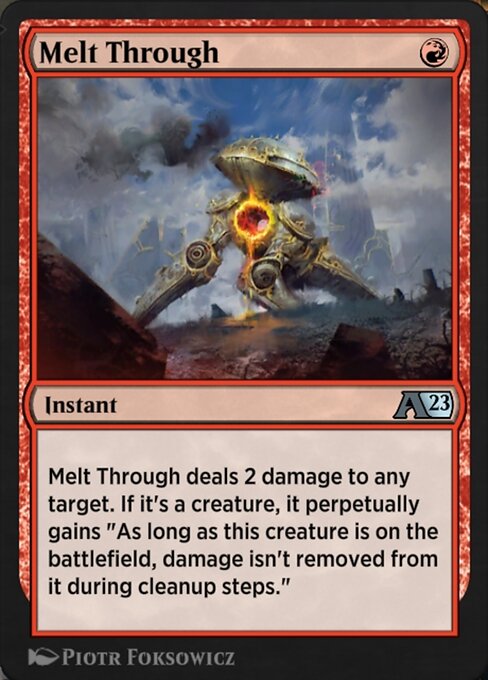 Melt Through highlighted card art