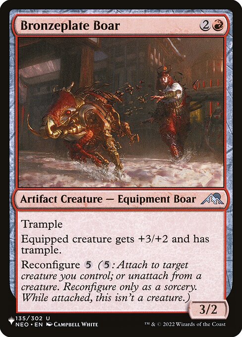 Bronzeplate Boar highlighted card art