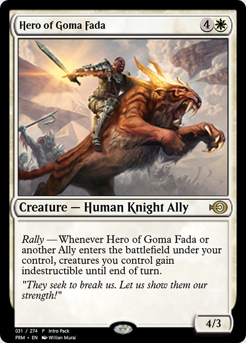 Hero of Goma Fada highlighted card art