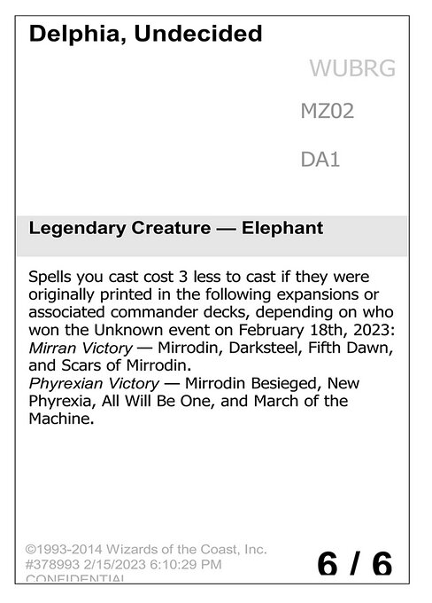 Delphia, Undecided highlighted card art