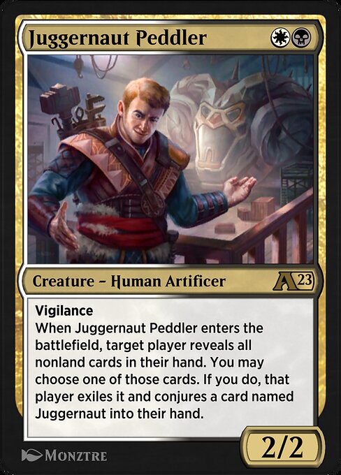 Juggernaut Peddler highlighted card art
