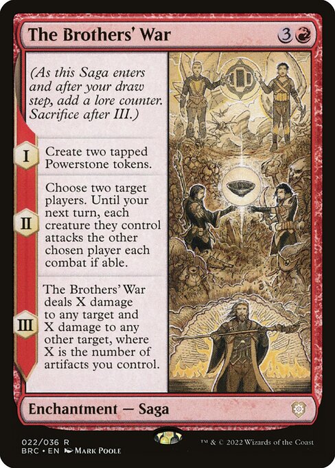 The Brothers' War highlighted card art