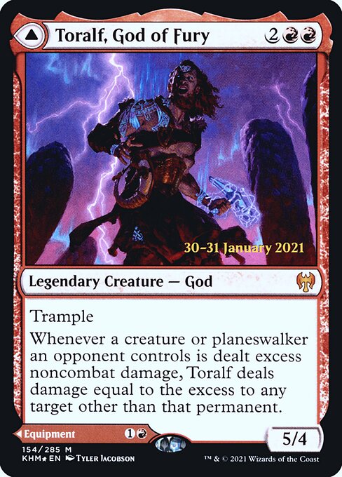 Toralf, God of Fury // Toralf's Hammer from Kaldheim Promos