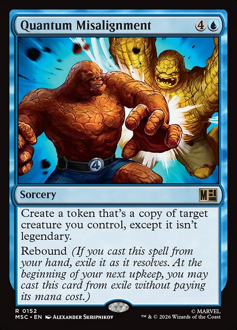 Quantum Misalignment from Marvel Super Heroes Commander