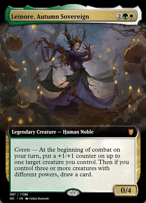 Leinore, Autumn Sovereign highlighted card art