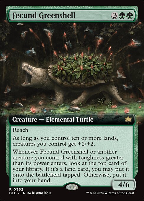 Fecund Greenshell highlighted card art