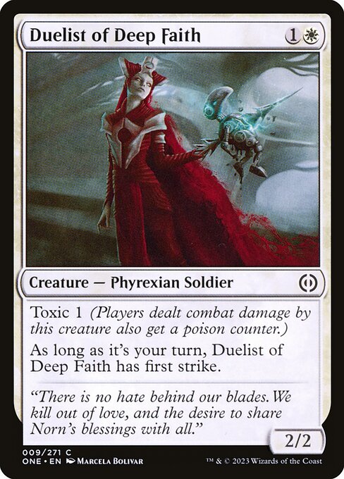 Duelist of Deep Faith highlighted card art