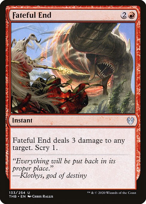 Fateful End highlighted card art