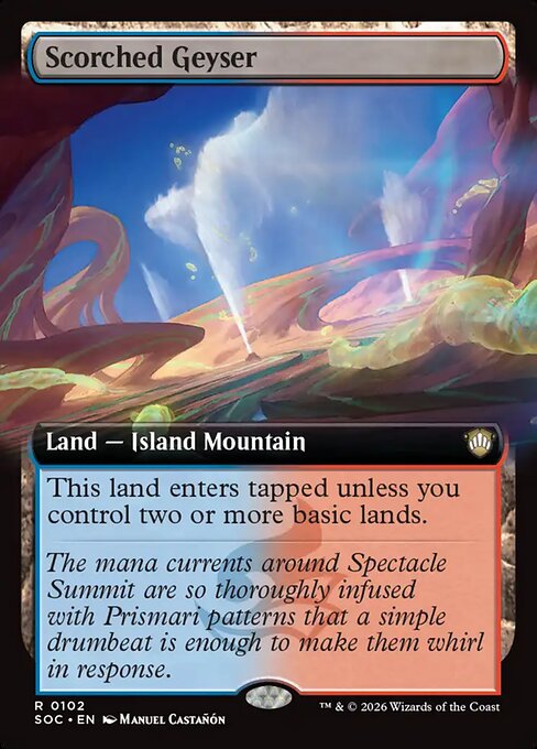Scorched Geyser from Secrets of Strixhaven Commander