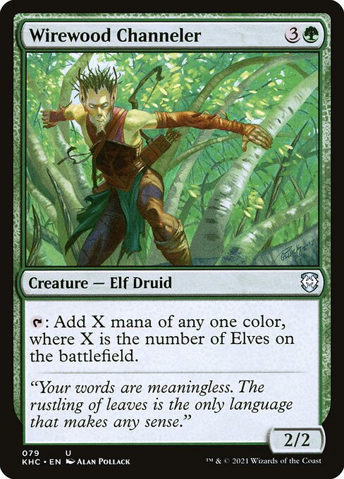 Wirewood Channeler from Kaldheim Commander