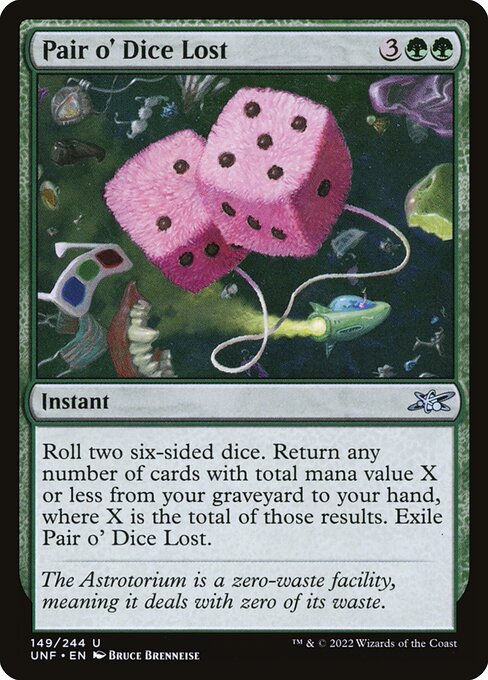 Pair o' Dice Lost highlighted card art