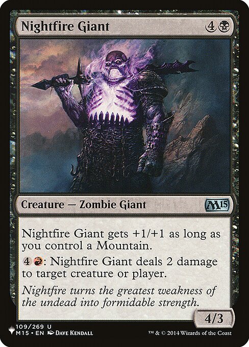 Nightfire Giant highlighted card art