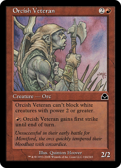 Orcish Veteran highlighted card art