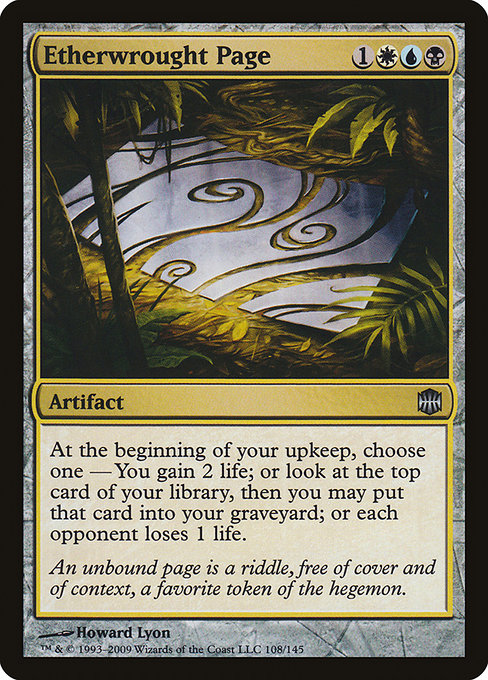 Etherwrought Page highlighted card art