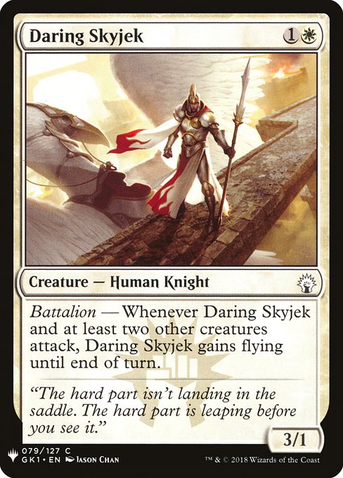 Daring Skyjek highlighted card art