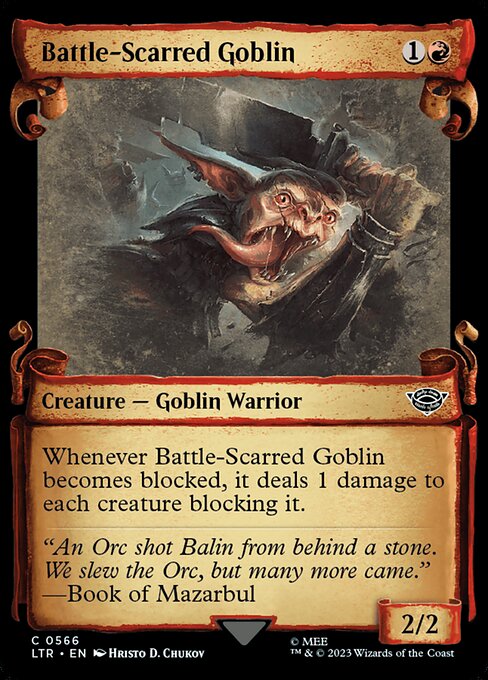 Battle-Scarred Goblin highlighted card art