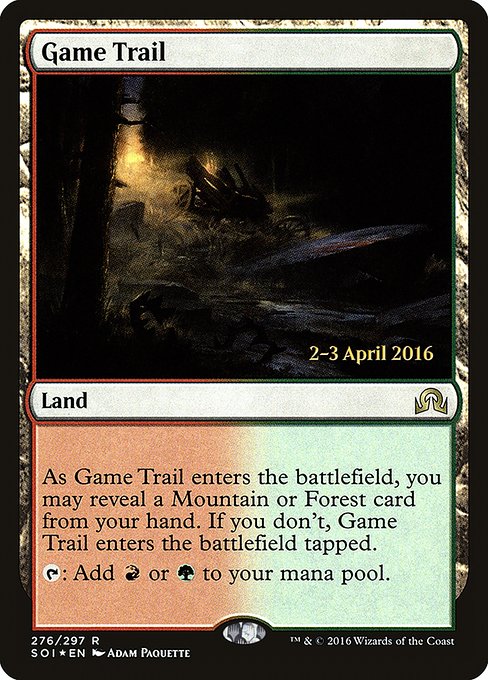 Game Trail from Shadows over Innistrad Promos