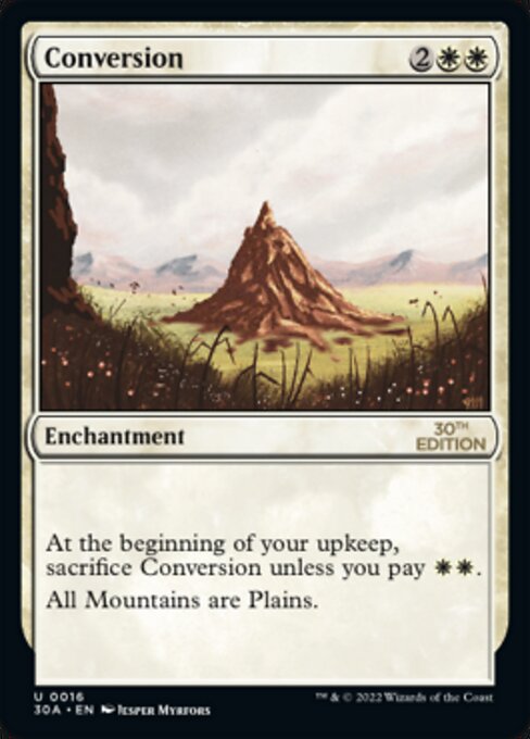 Conversion highlighted card art