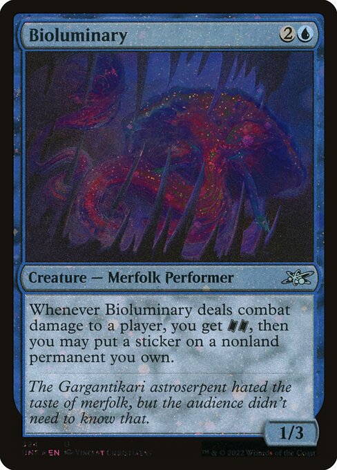 Bioluminary highlighted card art