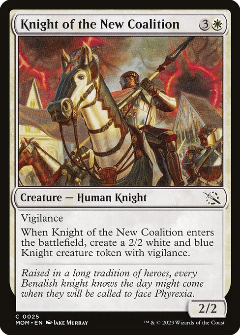 Knight of the New Coalition highlighted card art