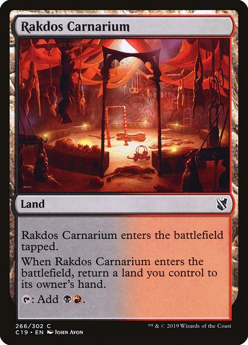 Rakdos Carnarium from Commander 2019