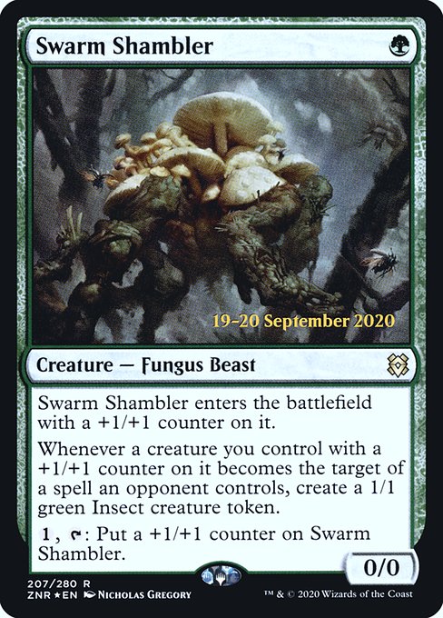 Swarm Shambler from Zendikar Rising Promos
