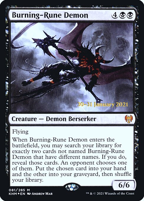 Burning-Rune Demon from Kaldheim Promos