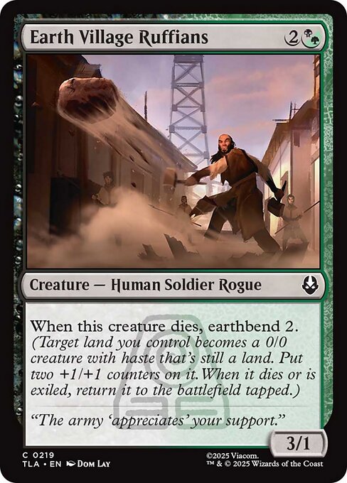 Earth Village Ruffians highlighted card art