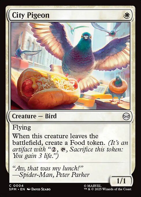 City Pigeon highlighted card art