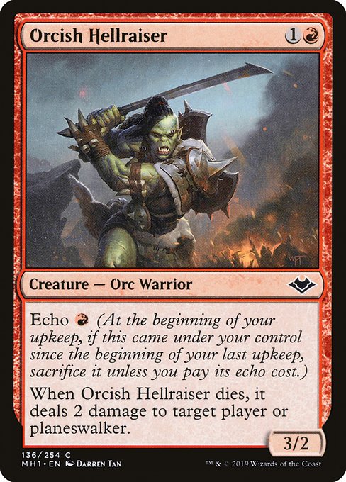 Orcish Hellraiser highlighted card art