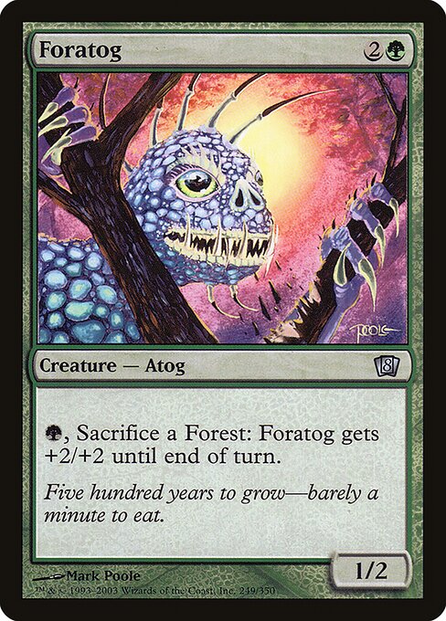 Foratog highlighted card art