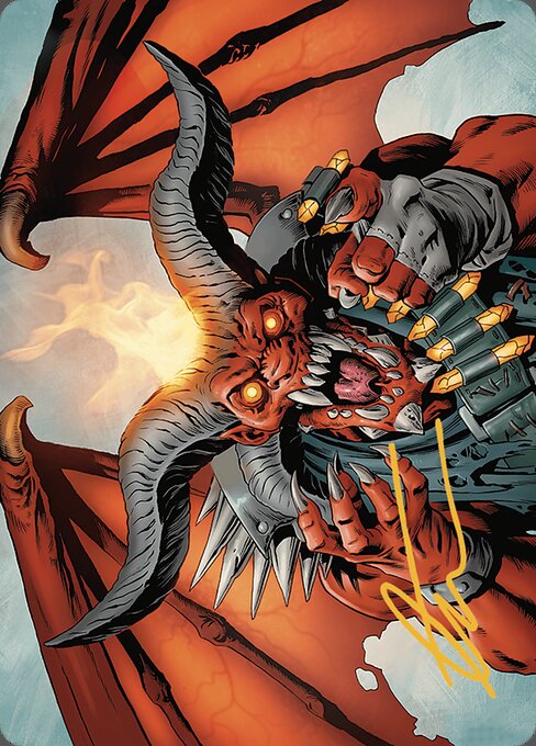 Rakdos, the Muscle // Rakdos, the Muscle from Outlaws of Thunder Junction Art Series