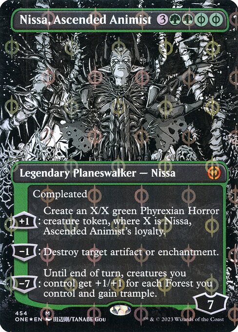 Nissa, Ascended Animist from Phyrexia: All Will Be One